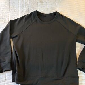 Quince Black Crewneck Top
